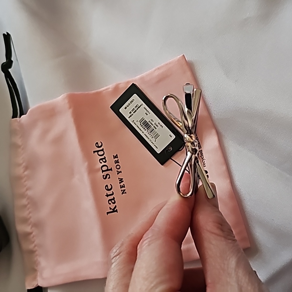 Kate spade silver "bow"  bracelet NWT